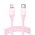  Кабель силиконовый UGreen US387 (60625) USB-C to Lightning Silicone Cable 1 м розовый 