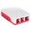  Корпус Qumo (RS030) ABS Plastic, Raspberry Pi 4, White+Red 