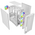 Корпус Powercase ByteFlow Micro White (CAMBFW-A4), Tempered Glass, 4х 120mm ARGB fans, ARGB HUB, белый, mATX 