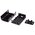  Корпус Raspberry Pi 3 Model B (103-4300) , 2-piece black case ASM-1900040-21 for Raspberry Pi 3 B/B+ , совместим с креплением VESA Mount 