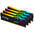  ОЗУ Kingston Fury Beast Black RGB KF556C40BBAK4-128 DDR5 4x32GB 5600MHz RTL Gaming PC5-44800 CL40 DIMM 288-pin 1.25В dual rank с радиатором Ret 
