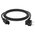  Кабель питания Greenconnect Prof GCR-54411 для ноутбука Евровилка угловая - С5 3*1,0mm 1.0m черный 
