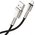  Дата-кабель Baseus Cafule (CALJK-01) Metal USB to IP 2.4A 0.25m Black 