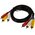  Кабель Perfeo R3102 3xRCA вилка - 3xRCA вилка 1м 