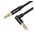  Кабель аудио Vention BAKBD-T Jack 3,5 mm M/Jack 3,5 mm M угол 90 0.5м черный 