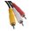  Кабель Perfeo R3102 3xRCA вилка - 3xRCA вилка 1м 