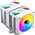  Кулер JONSBO CR-1400 DV2 White LGA1700/1200/115X/AM5/AM4 (TDP 220W, PWM, 92mm ARGB Fan*2, 6 тепловых трубкок, белый, 4-pin) Retail 