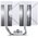  Кулер JONSBO CR-1400 DV2 White LGA1700/1200/115X/AM5/AM4 (TDP 220W, PWM, 92mm ARGB Fan*2, 6 тепловых трубкок, белый, 4-pin) Retail 