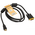  Кабель TV-com LCG135F-2M HDMI to DVI-D (19M-25M) 2м, 2 фильтра 