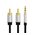  Кабель аудио Vention P550AC200-S Jack 3,5 mm M/2RCA M 2м черный 