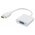  Кабель KS-is KS-315 HDMI(19M)-VGA(15F), 20 см, белый 