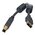  Кабель 5bites UC5010-018A USB2.0, AM/BM, зол.разъемы, ферр.кольца, 1.8м, черный 