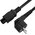  Кабель питания Greenconnect Prof GCR-54414 для ноутбука Евровилка угловая - С5 3*1,0mm 3.0m черный 