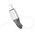  Дата-кабель HOCO X86 Spear silicone charging data cable for Lightning, 1м (белый) 