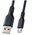  Кабель PERFEO U4807 USB2.0 A вилка - Micro USB вилка, силикон, черный, длина 1м 