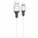  Дата-кабель HOCO X86 Spear silicone charging data cable for Lightning, 1м (белый) 