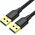  Кабель UGREEN US128 90576 USB-A 3.0 Male to Male Cable 3m Black 