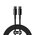  Дата-кабель Baseus Tungsten Gold (CATWJ-A01) Fast Charging Type-C to Type-C 100W 2m Black 