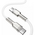  Дата-кабель Baseus Cafule (CATJK-C02) Metal Type-C to Type-C 100W 1m White 