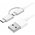  Кабель XIAOMI Mi 2-in-1 USB Cable Micro-USB to Type-C 100cm SJV4082TY 