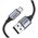  Кабель UGREEN US290 60146 USB 2.0 A to Micro USB Cable Nickel Plating Alu Braid 1m Grey/Black 