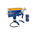  Набор пневмоинструментов KRAFT KT 707063 5 предметов 