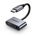  Переходник/адаптер UGREEN CM193 50596 Type C Male To 3.5mm Audio + Type C Female Adapter 