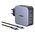  СЗУ Ugreen CD289 (90549) USB-A+2*USB-C 140W GaN Tech Fast Charger with C to C Cable 2м Black 
