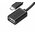  Кабель UGREEN US133 10396 Micro USB Male to USB-A Female Cable With OTG Nickel Plating 15cm Black 