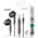  Наушники HOCO M101 Max Crystal grace wire-controlled earphones with microphone черный 