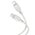  Дата-кабель HOCO X101 Assistant 60W silicone charging data cable Type-C + Type-C серый 