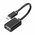  Кабель UGREEN US133 10396 Micro USB Male to USB-A Female Cable With OTG Nickel Plating 15cm Black 