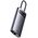  Адаптер Baseus WKWG070113 Metal Gleam Series 4-in-1 Multifunctional Type-C HUB Docking Station Gray Type-C to USB3.0*3+RJ45*1 