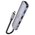  Адаптер HOCO HB27 Type-C multi-function converter HDTV+USB3.0+USB2.0*2+PD серый 