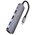  Адаптер HOCO HB27 Type-C multi-function converter HDTV+USB3.0+USB2.0*2+PD серый 