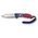  Складной нож Victorinox Evoke Alox 0.9415.d221, функций 5, 136мм, синий/красный, коробка подарочная 