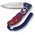  Складной нож Victorinox Evoke Alox 0.9415.d221, функций 5, 136мм, синий/красный, коробка подарочная 