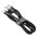  Дата-кабель Baseus Cafule (CALKLF-AG1) USB For iP 2.4A 0.5m Gray+Black 