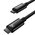  Дата-кабель Baseus CAWJ040001 Tungsten Gold Fast Charging Data Cable Type-C to Type-C 240W 1m Black 