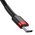  Дата-кабель Baseus Cafule PD2.0 (CATKLF-G91) 60W flash charging USB cable (20V 3A) type-C 1м красно-чёрный 