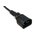  Кабель питания Hyperline PWC-IEC13-IEC14-1.0-BK монитор-компьютер IEC 320 C13 - IEC 320 C14 3x0.75 1м 