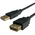  Кабель удлинительный Bion BXP-CCP-USB2-AMAF-030, USB 2.0 A-A (m-f), 3м, черный 