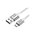  Кабель UGREEN US290 60153 USB 2.0 A to Micro USB Cable Nickel Plating Aluminum Braid 2m White 