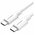  Кабель UGREEN US264 60520 USB-C 2.0 Male To USB-C 2.0 Male 3A Data Cable 2m White 