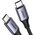  Кабель UGREEN US535 90440 USB-C to USB-C 240WPD Fast Charging Cable 2m Space Gray 