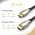  Кабель UGREEN DP112 60843 1.4 DP M/M Round Cable Zinc Alloy Shell with Braided 2m Black 