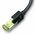  Кабель UGREEN NW150 80423 CAT7 Shielded Round Cable with Braided Modular Plugs 2m Black 
