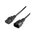  Кабель питания GoPower 00-00024537 C14 (m)-C13 (f) 1.8м ПВХ удлинитель черный 1/10/100 