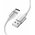  Кабель UGREEN US288 60130 USB-A 2.0 to USB-C Cable Nickel Plating Aluminum Braid 0.5m White 