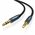  Кабель UGREEN AV112 10687 3.5mm Male to 3.5mm Male Cable Gold Plated Metal Case with Braid 2m Blue 